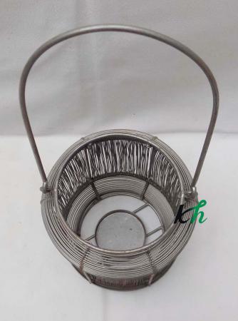 Metal  wire Lantern silver